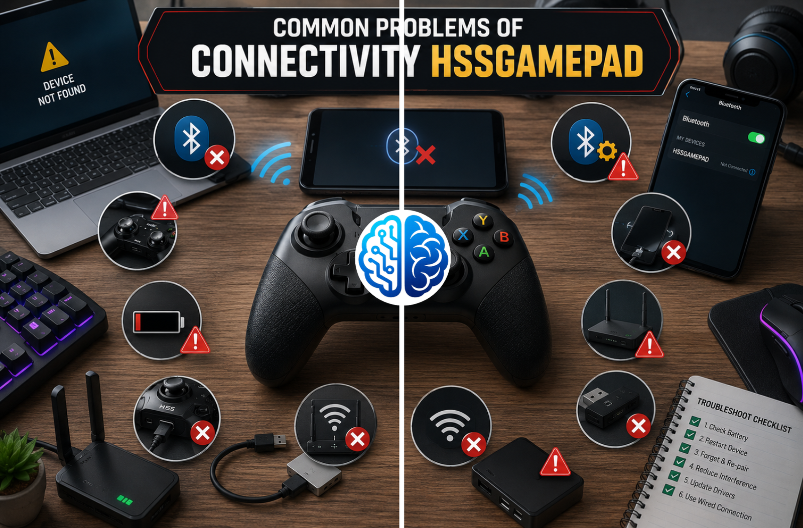 Common Problems of connectivity hssgamepad